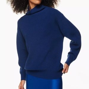 Aritzia Wilfred Montpellier Turtleneck ultramarine blue NWT size small